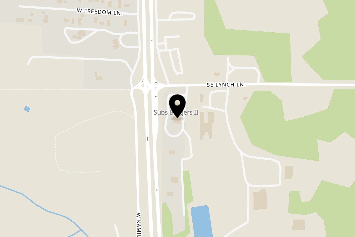 Map showing the location of Taylor Station Restaurant & Lounge on 62 SE Lynch Rd in Shelton
